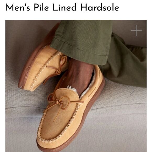 Men’s Minnetonka Pile Lined Hard Sole Mocassins - Picture 1 of 12